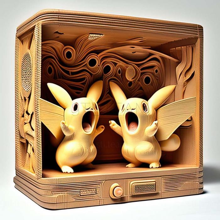 3D model Same Old Song and Dance Pupurin Twins VS Purin Singing feb (STL)